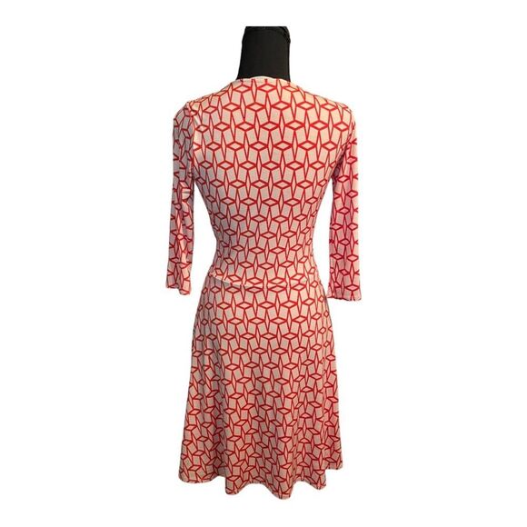 Stitch Fix 41 Hawthorn Wrap Dress | Fall Closet Refresh | Geometric Print - Picture 5 of 11